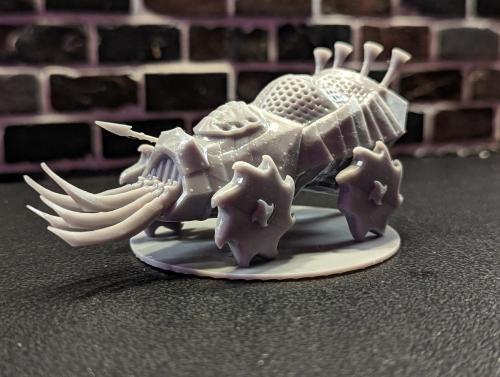 Tormentor gaming piece. Approx 12.5cm long. Resin printed